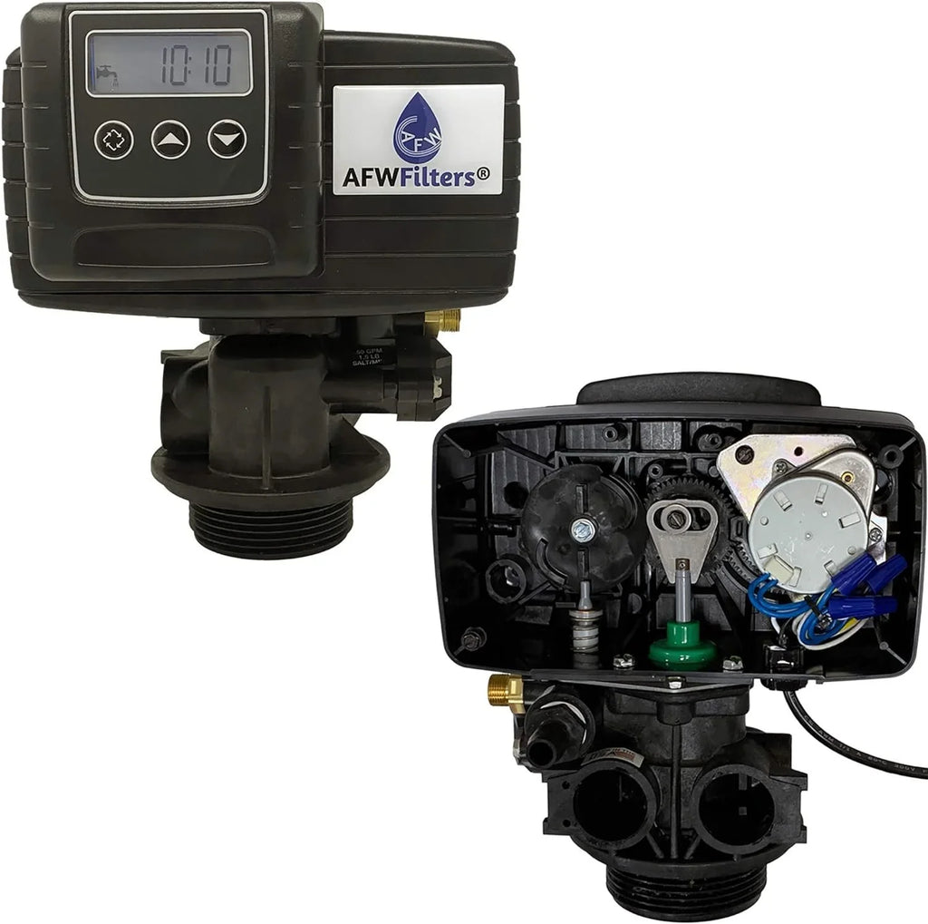 IRON Pro 2 Combination water softener iron filter Fleck 5600SXT digital Scarlet valve for whole house 40,000 Grains, Almond
