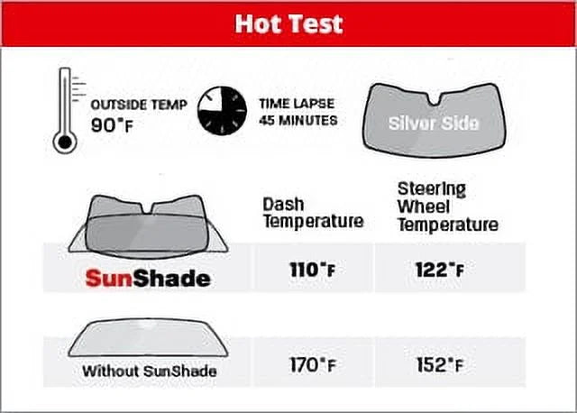 WeatherTech Sunshade Window Shade compatible with 2022-2024 Hyundai Santa Cruz - Front Windshield