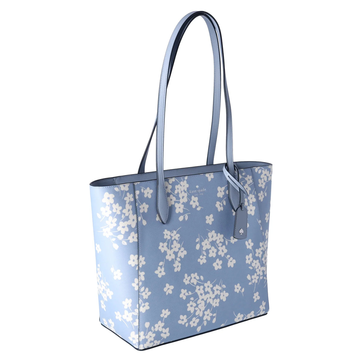 Kate Spade New York Dana Tote Shoulder Work Bag Purse Seet Flora Muted Blue