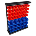 Stalwart 75-ST6079 47 Bin Storage Rack Organizer-Wall Mountable Container with Removeable Drawers for Tools