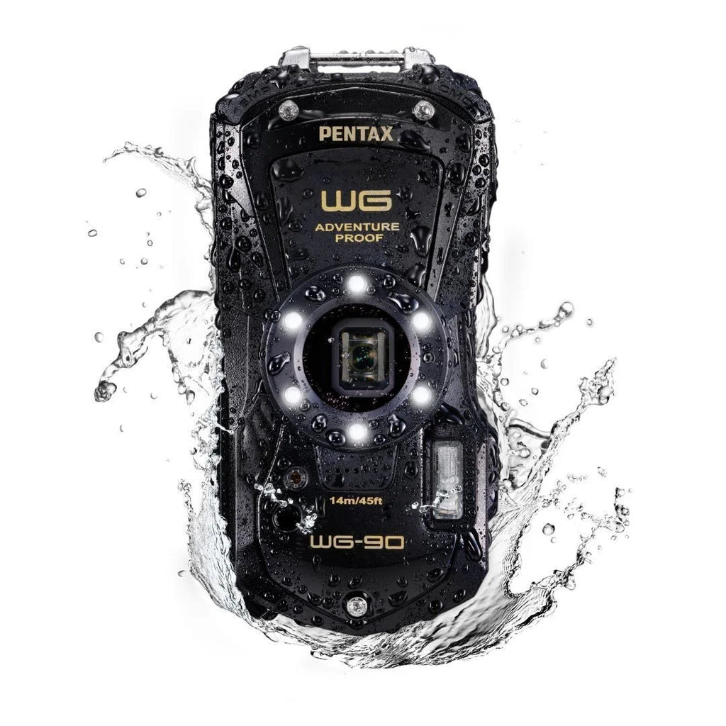 Ricoh Imaging PENTAX WG-90 All Weather Adventure Compact Camera with Tough Body Construction, Exceptional Image Quality and Underwater Shooting Mode (Black)