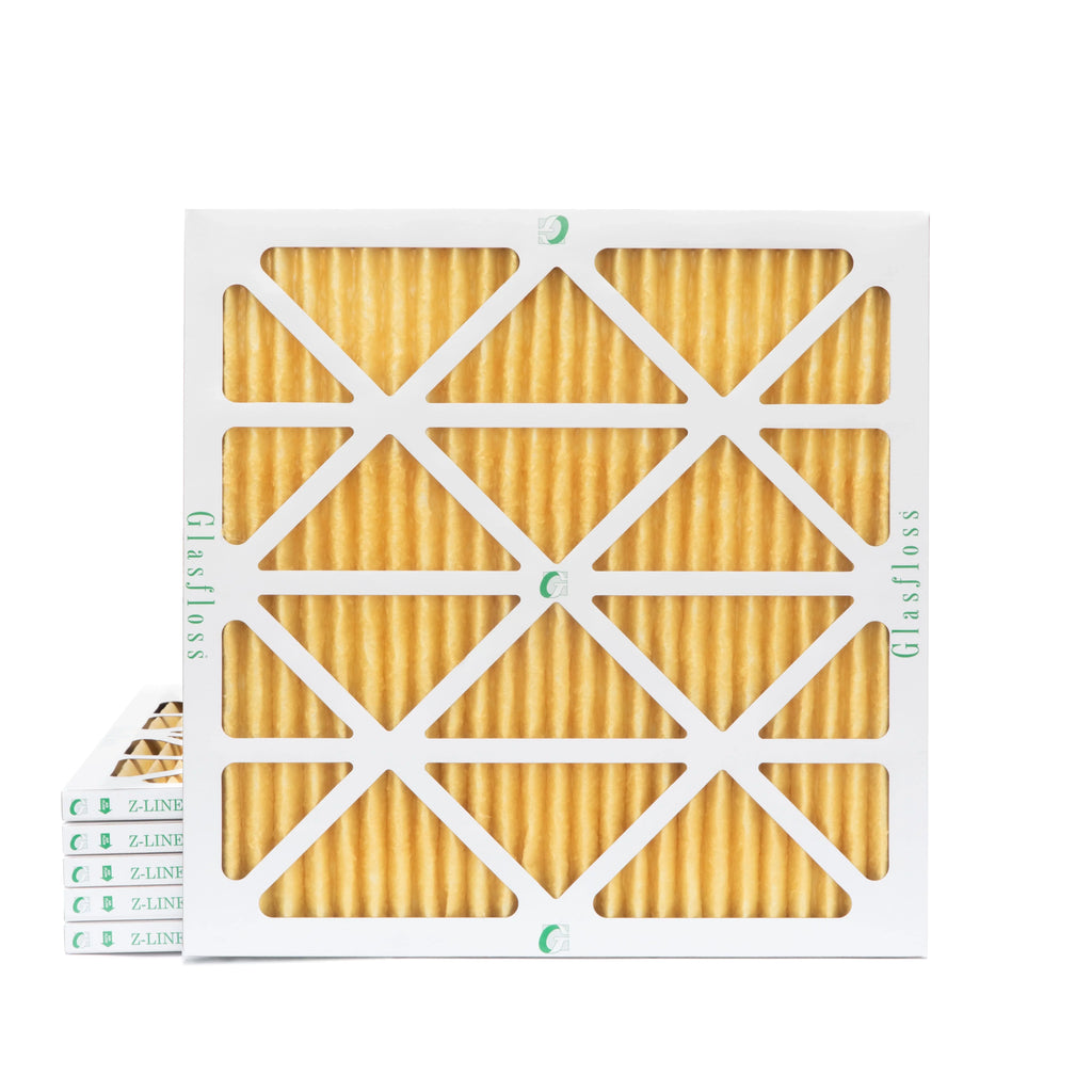 6 Pack of 14x14x1 MERV 11 Pleated Air Filters by Glasfloss. Actual Proportion 13-1/2 x 13-1/2 x 7/8