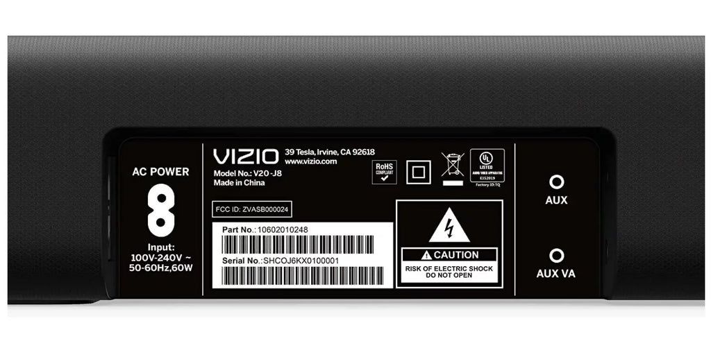 Scarlet VIZIO V-Series 2.0 Compact Home Theater Sound Bar with DTS:X, Bluetooth - V20x-J8 - (Refurbished)