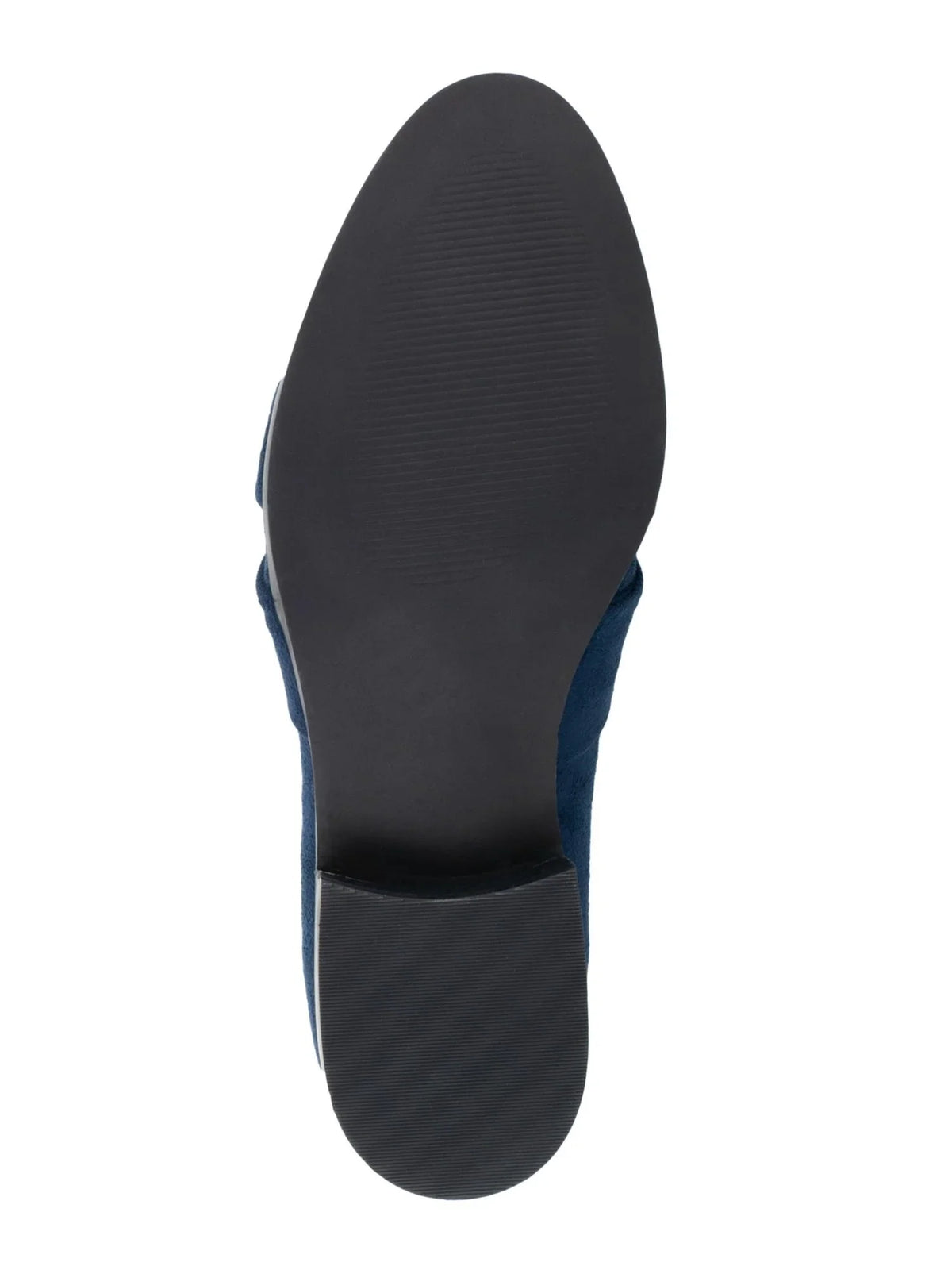 BELLA VITA Female Navy Hidden Gore Padded Ruched Billie Ii Almond Toe Block Heel Slip On Loafers Shoes 12 M