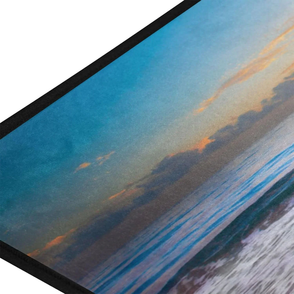 Wellsay Summer Beach Sunset-1 Kitchen Rug Mat Anti-Fatigue Comfort Floor Mat Waterproof Non Slip Washable Kitchen Rug for Kitchen Washroom Bedroom Sink 39 x 20 inch