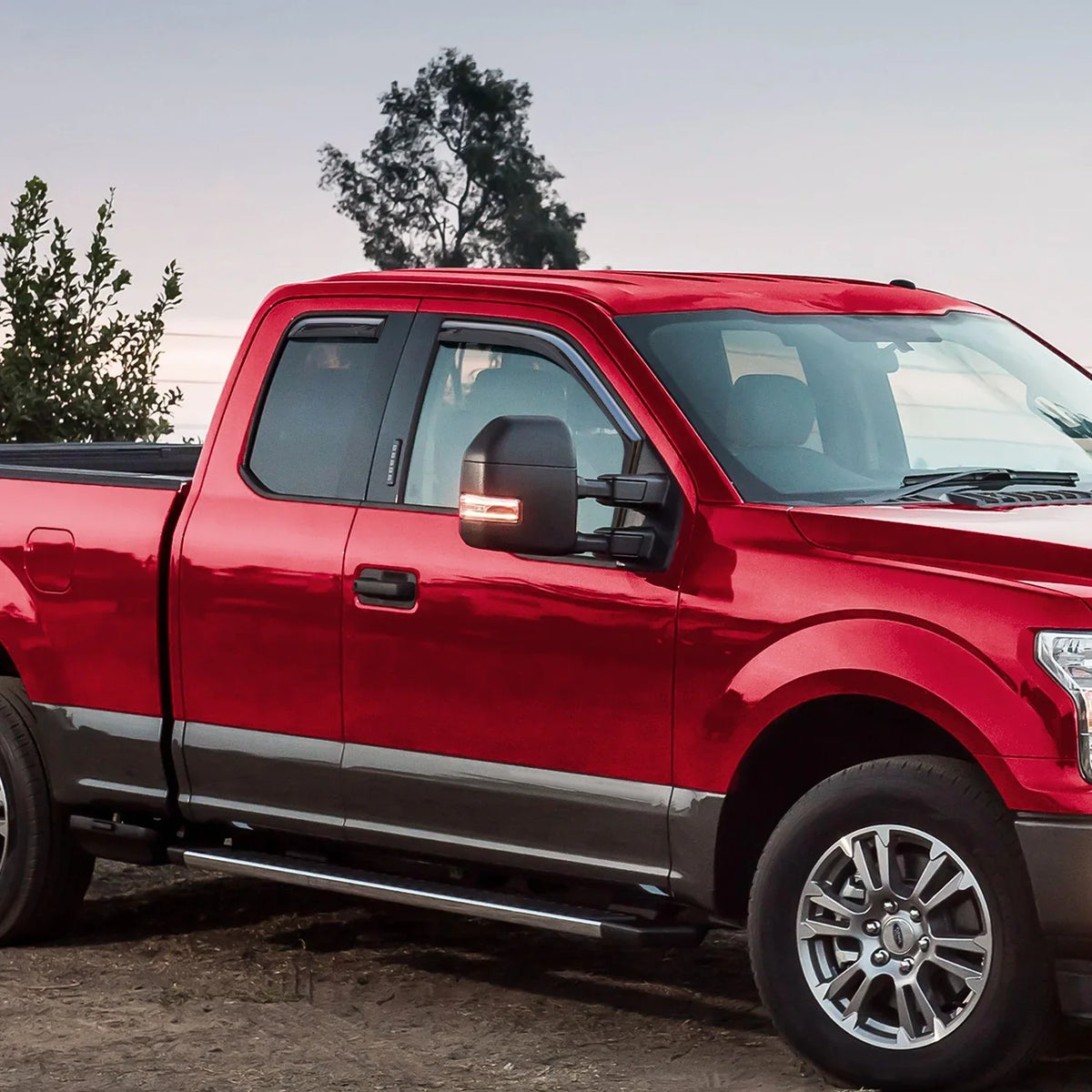 Voron Glass in-Channel Extra Durable Rain Guards for Ford F150 2015-2020 SuperCab (fit for Ford F250-F550 17-23), Window Deflectors, Vent Window Visors, 4 Pieces - 230095