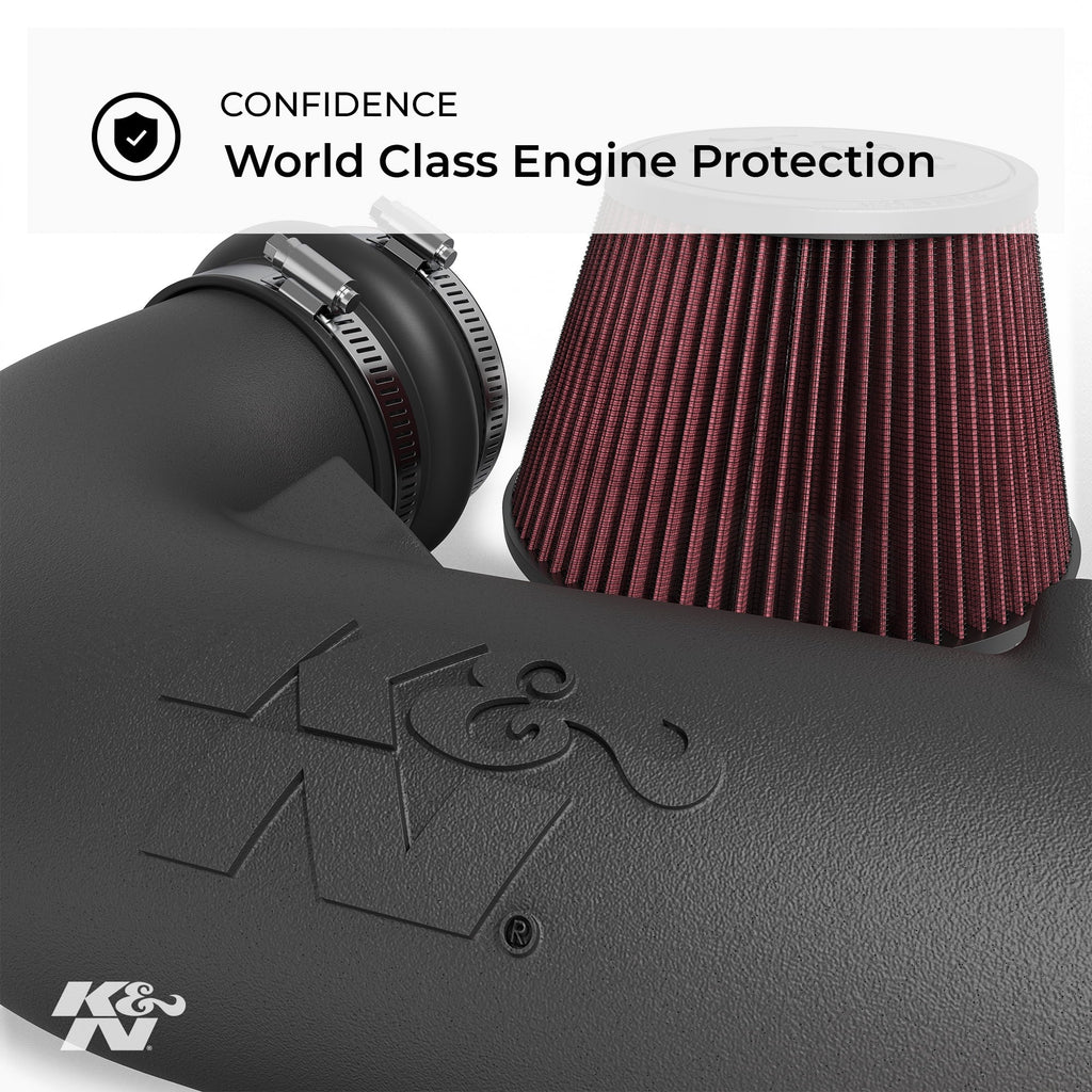 K&N Cold Air Intake Kit: High Performance, Guaranteed to Increase Horsepower: 50-State Legal: 2003 FORD (Crown Victoria)57-2553