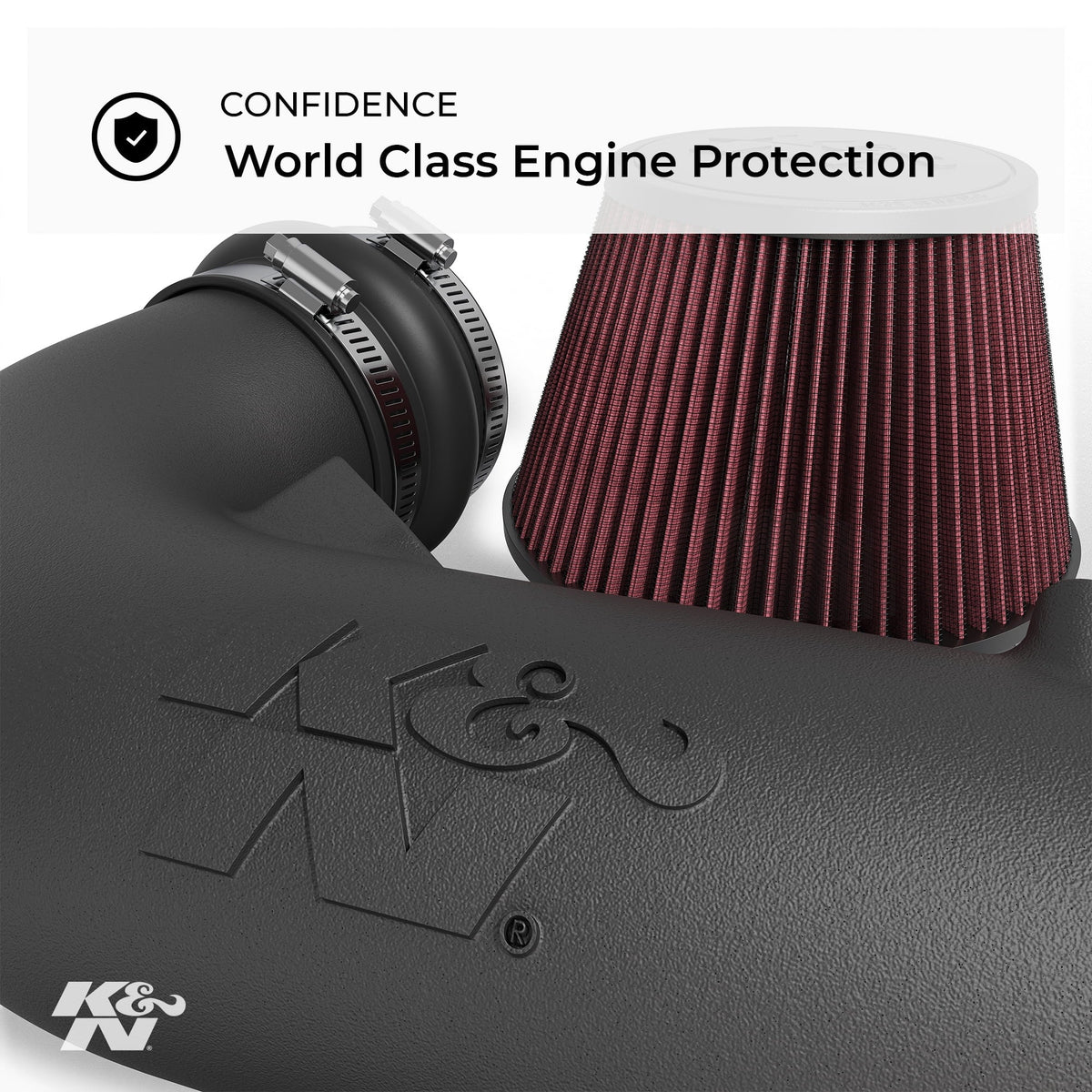 K&N Cold Air Intake Kit: High Performance, Guaranteed to Increase Horsepower: 50-State Legal: 2003 FORD (Crown Victoria)57-2553