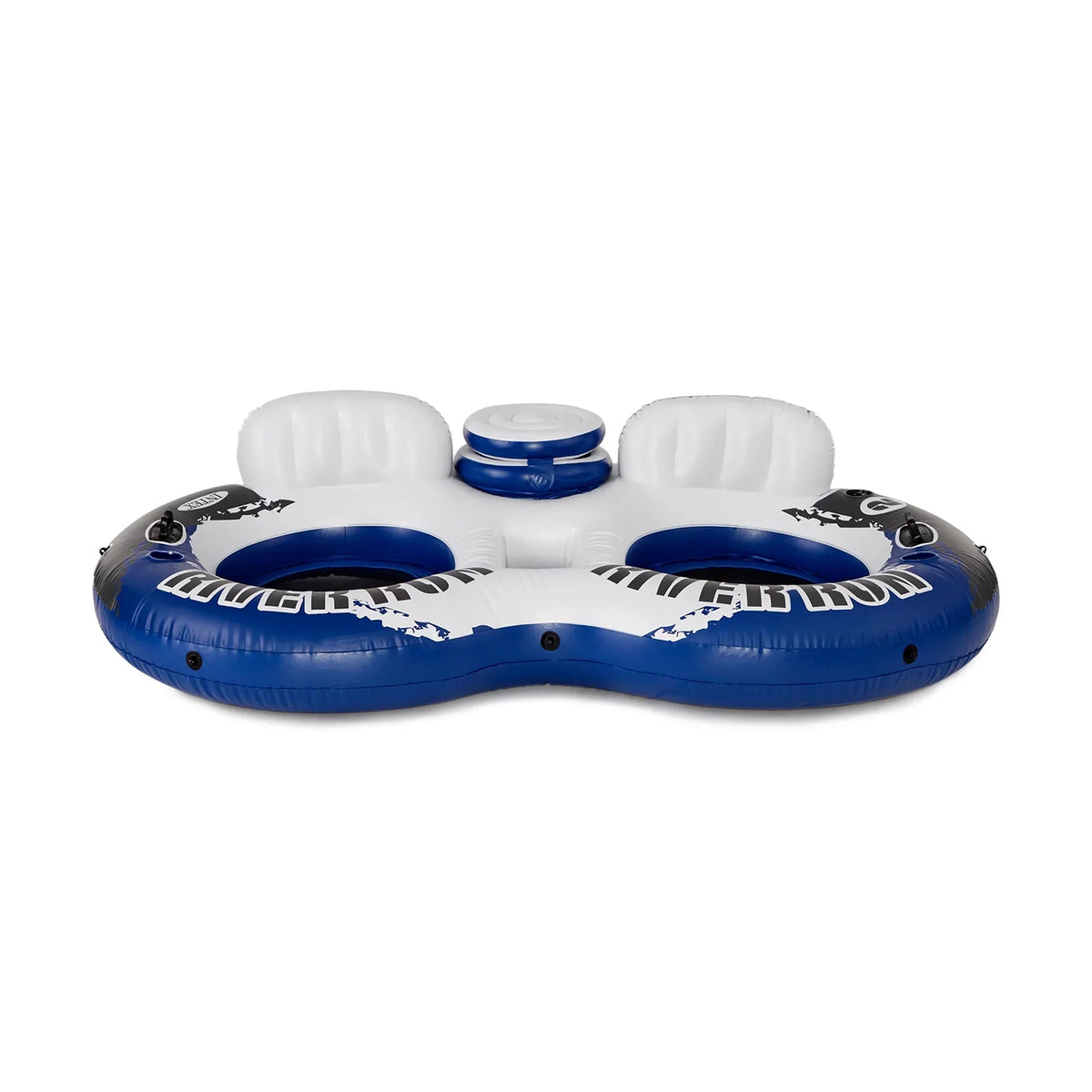 Intex River Run II Inflatable 2 Person Pool Tube Float w/ Cooler (18 Pack)