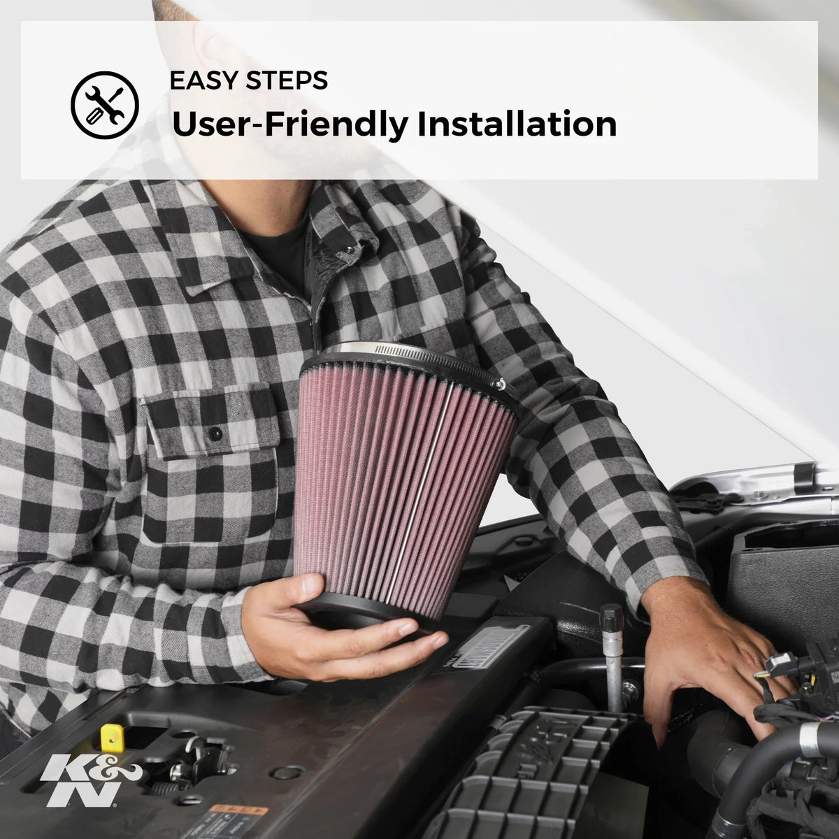 K&N engine air filter, washable and reusable: 1996-2000 Chevy/GMC/Cadillac V8 (C2500, C35, C3500, K2500, K3500, Suburban 1500, Tahoe, Yukon Denali, C1500, C3500HD, K1 1500, Yukon, Escalade) E-1796