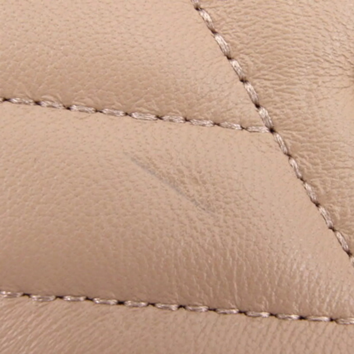 Pre-Owned Tory Burch Shoulder Kira Chevron Chain 64068 Beige Leather Girls TORY BURCH (Good)