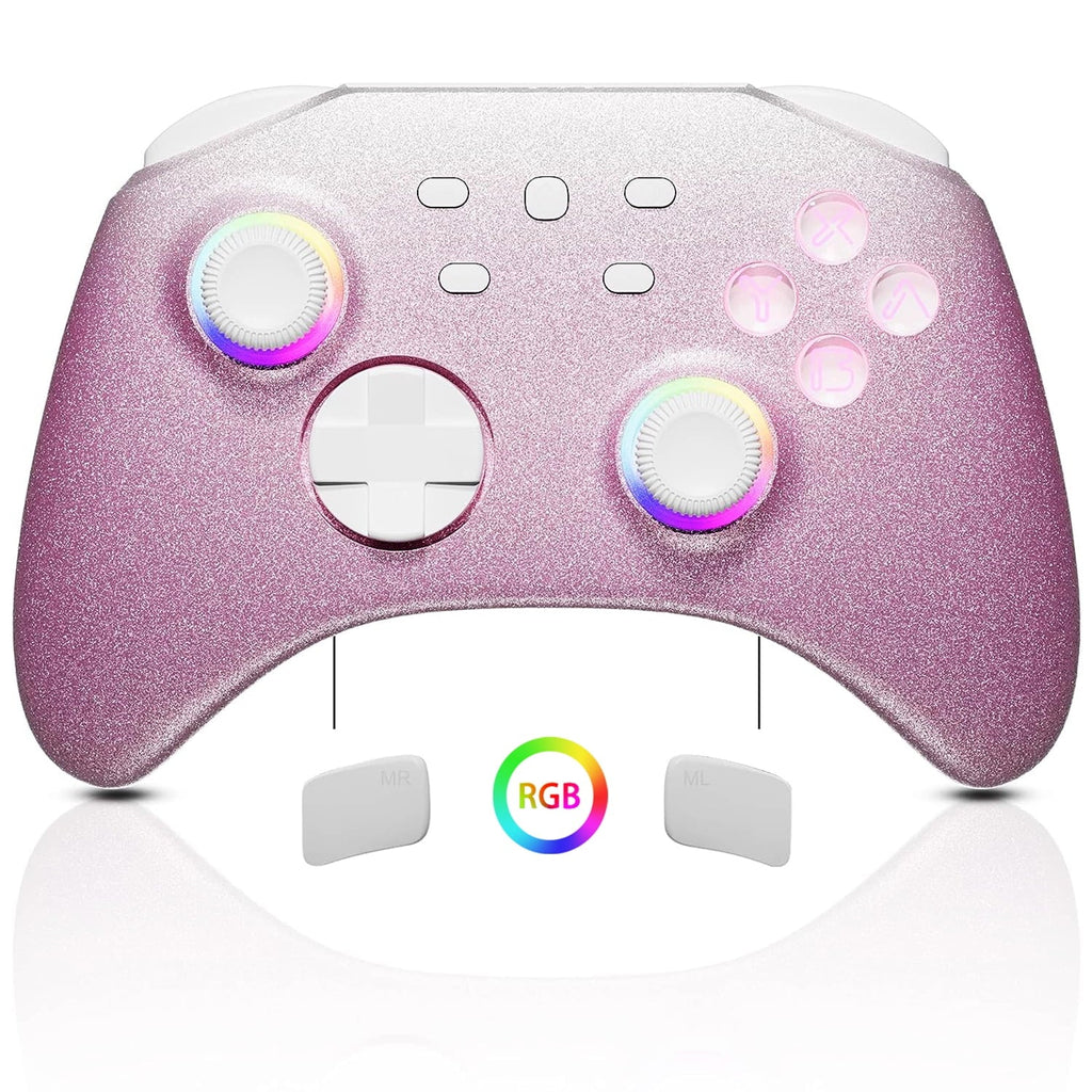 Pokémon Violet Game Disc and Upgraded Switch Pro Controller for Nintendo Switch/OLED/Lite, Wireless Switch Remote for PC/IOS/Android/Steam Blush