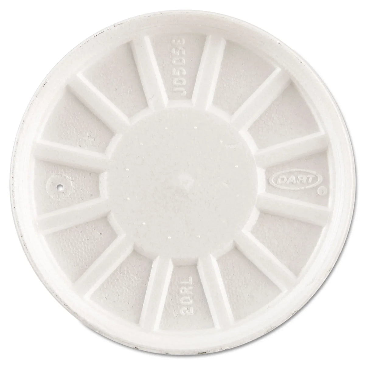 Dart DCC20RL Vented Foam Lids Fits 6 to 32 oz Cups, White - Case of 5