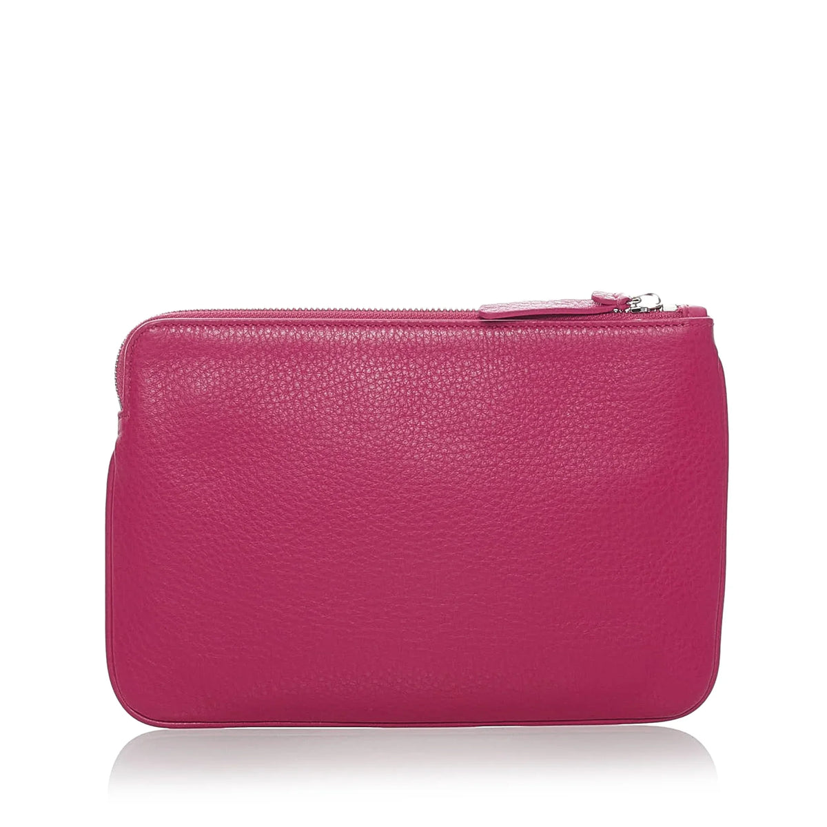 Pre-Owned Authenticated Balenciaga XS Everyday Pouch Calf Leather Rose Ladies (Good)